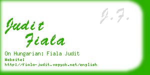 judit fiala business card